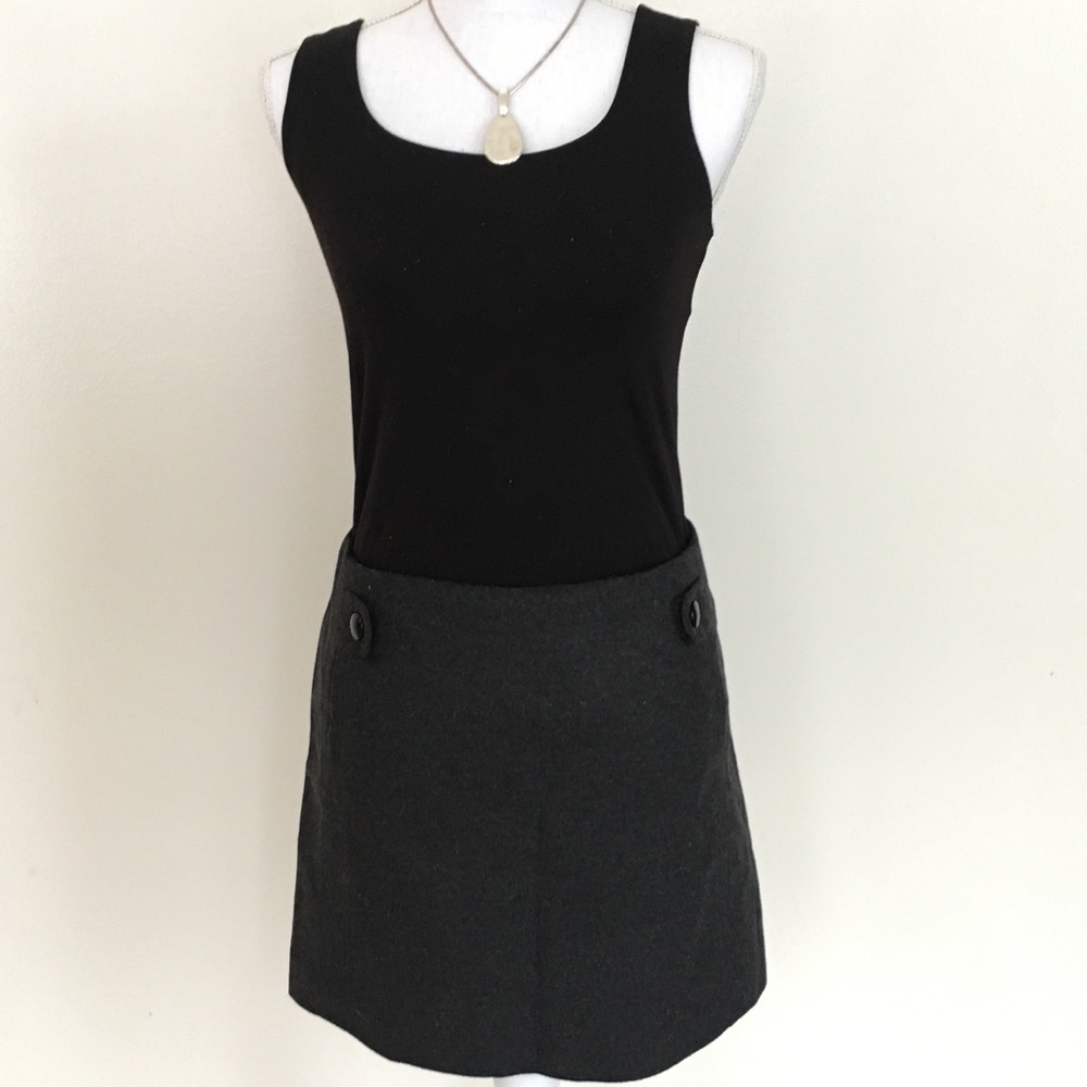 J. Crew Gray Wool Skirt Sz 10